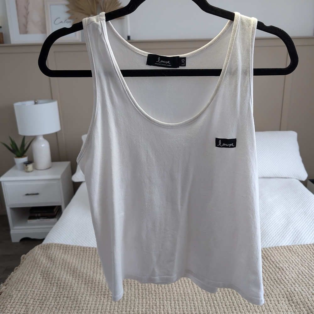 Louve Design White Women's Tank Top